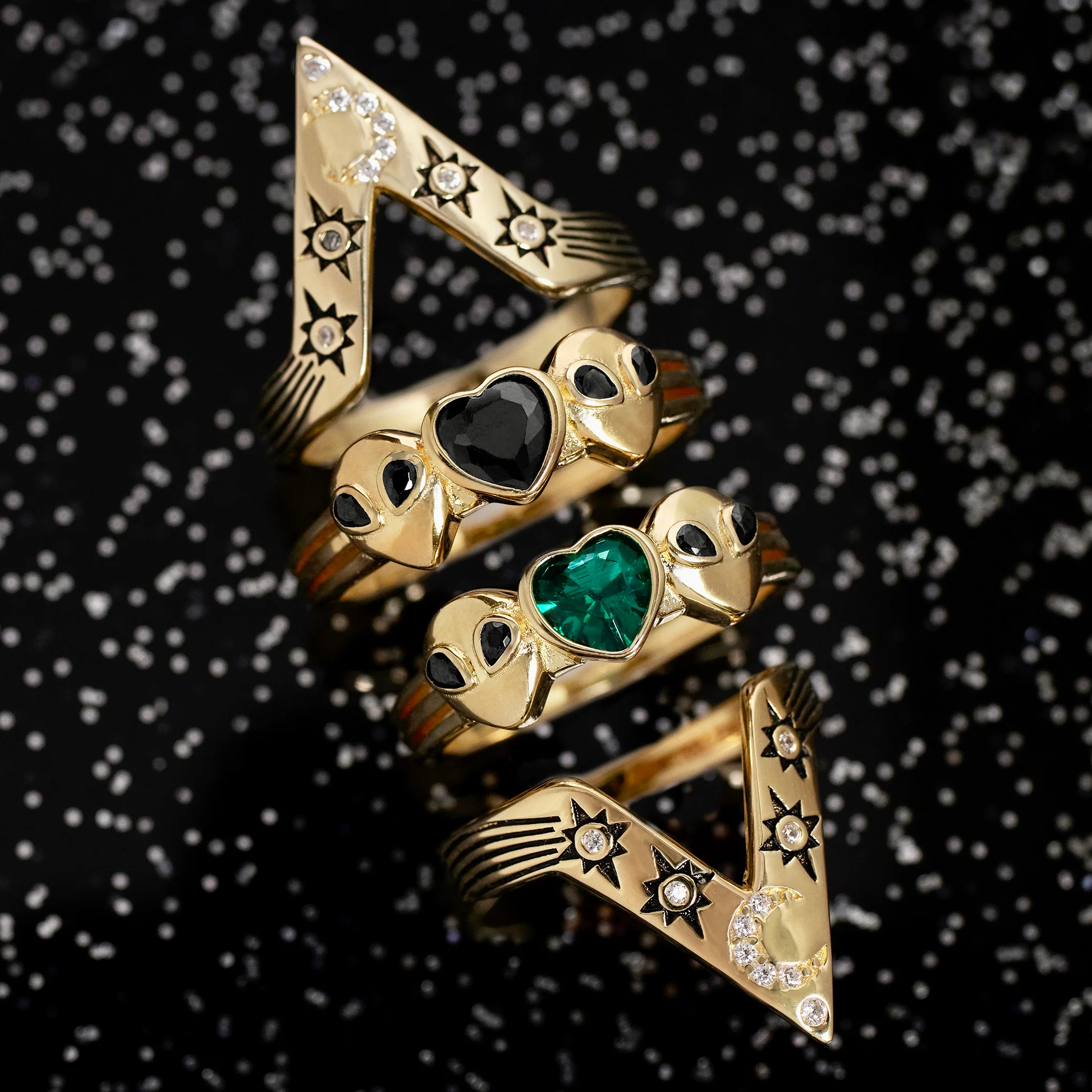 Cosmic Love Ring - Black - Image 7