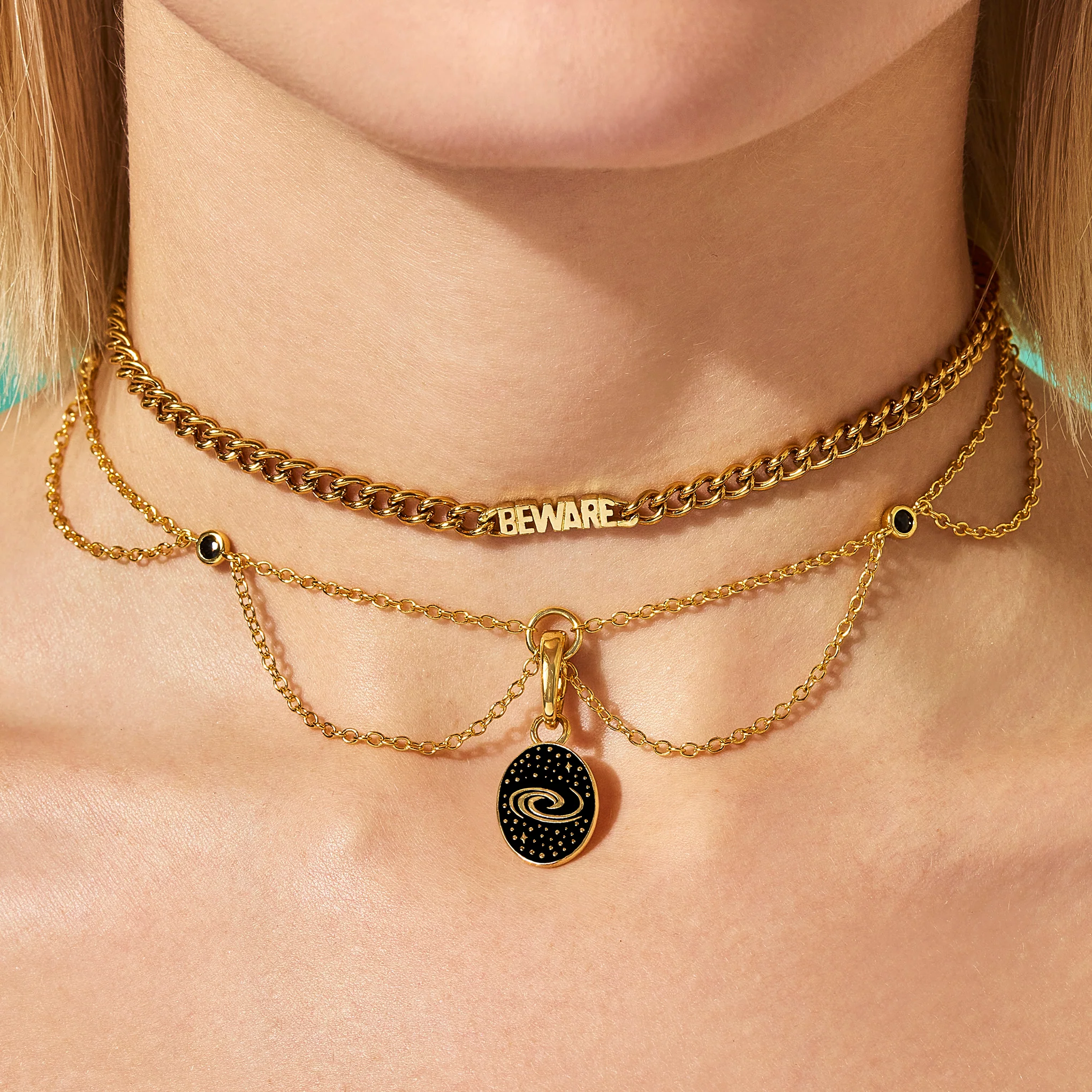 Electron Necklace - Black - Image 3