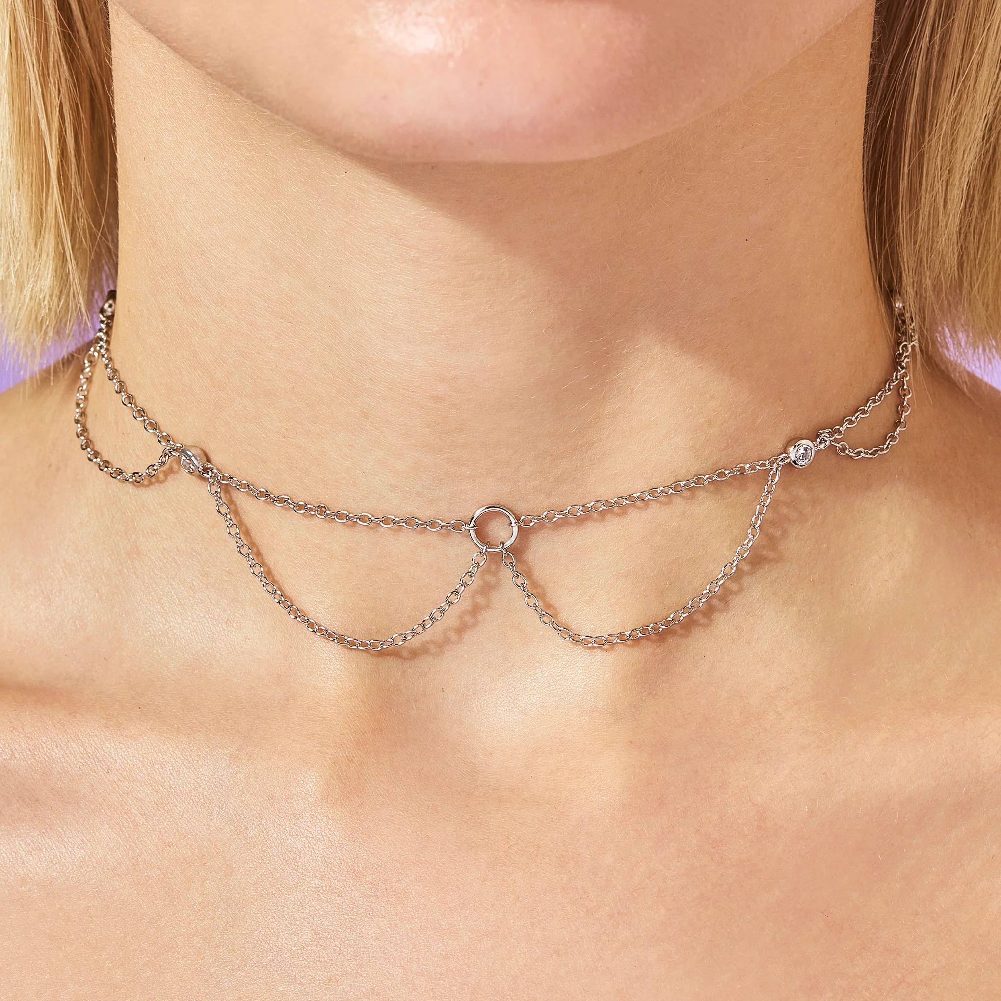Electron Necklace - White - Image 4