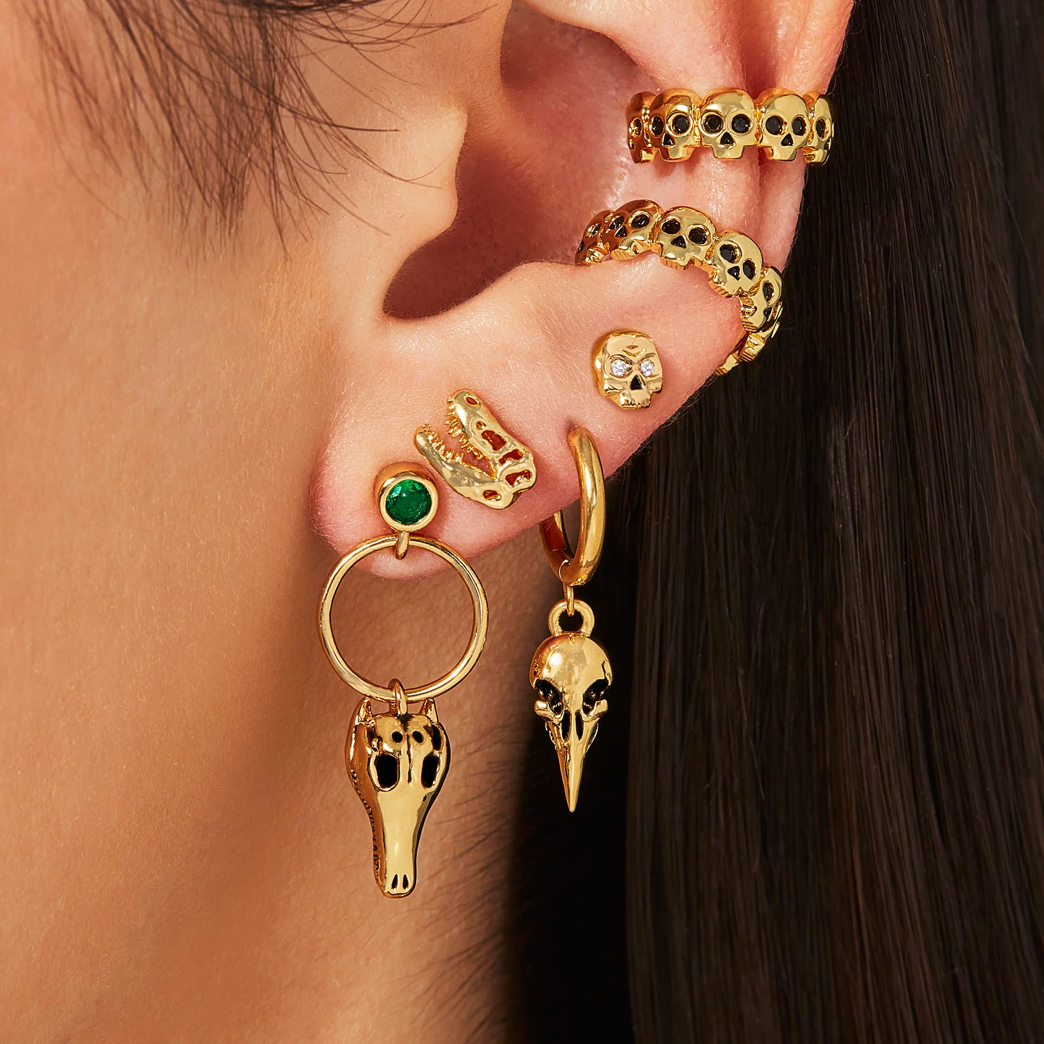 T-Rex Skull Studs - Image 3
