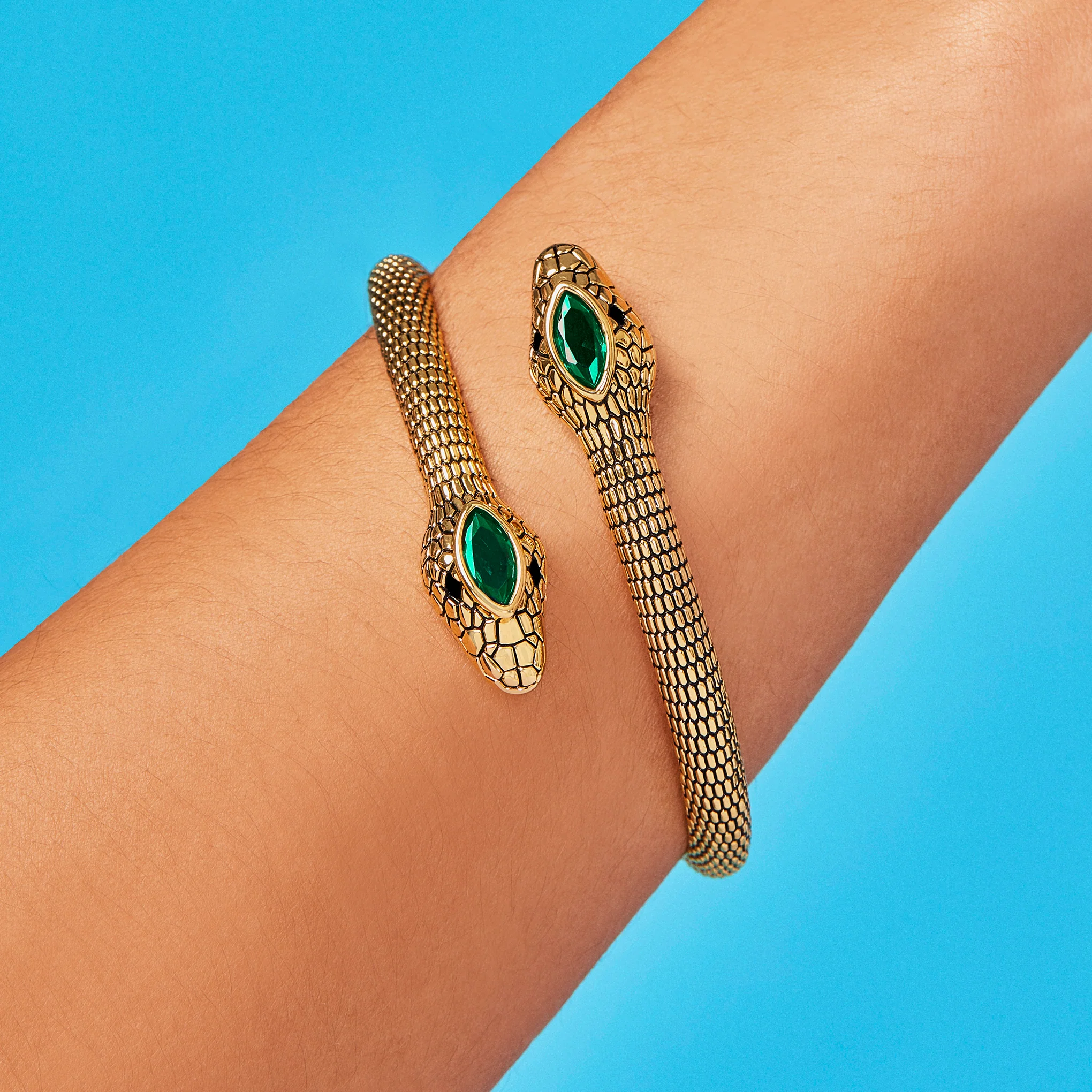 Twin Snake Cuff Bracelet - Image 6